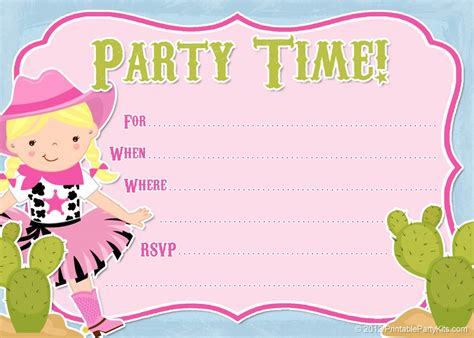 For instance, if you wish to publish a leaflet or various other material on a internet site, make sure that they are enabled to have this capability. FREE Cowboy Birthday Invitations | FREE Printable Birthday ...
