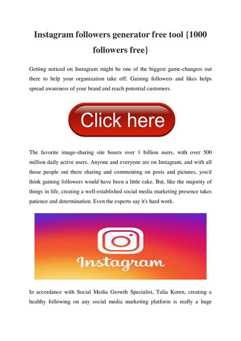 Premium Free Instagram Followers Generator 2020 Trial By Instagram