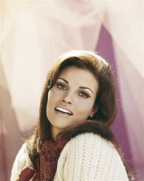 Raquel Welch 1968 Portrait In White Sweater And Red Scarf 8x10 Photo
