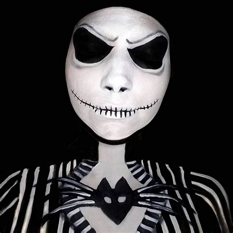 kyler shay jack skellington sfx sfxmakeup mehron makeup jack skellington sfx makeup