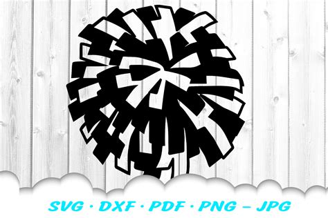 Cheerleader Cheer Pom Pom SVG DXF Cut Files (408507) | SVGs | Design