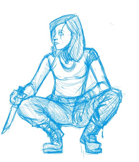 Rough Study Of Crouching Woman By Colemanimation On Deviantart