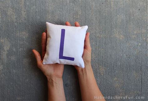 Diy Mini Alphabet Pillows Full Tutorial On The Haberdasheryfun Blog