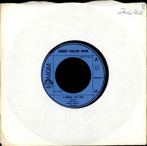 Bobby Fuller Four I Fought The Law Uk 7 Vinyl Single 7 Inch Record 45 493952