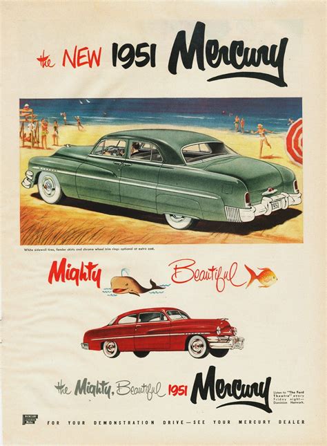1951 Mercury Ad Cdn 02 Vintage Ads Automobile Advertising Car Ads