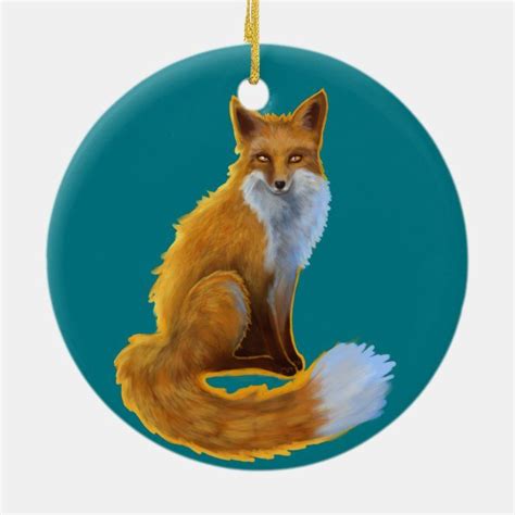Woodland Fox Ornament Fox Ornaments Christmas Ornaments Fox Mobile Woodland Fox Hair Stylist