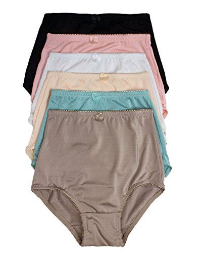Купить Barbras 6 Pack Satin Full Coverage Womens Panties в интернет магазине Amazon с