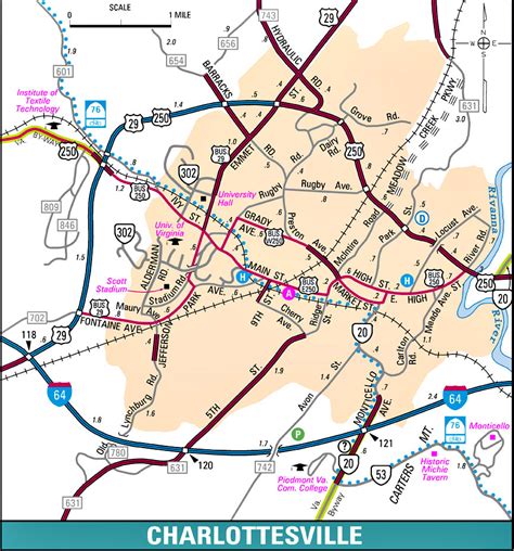 Charlottesville Virginia City Map Charlottesville Virginia Mappery