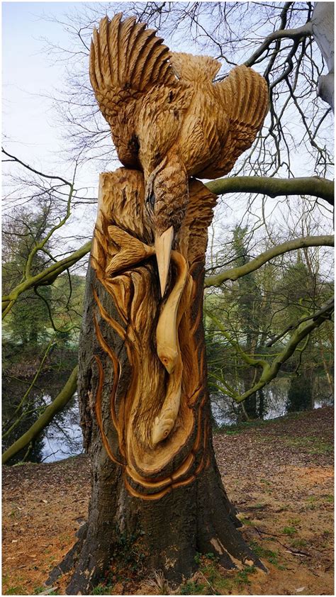 Thomas Craggs Tree Sculptor Knaresborough Kingfisher
