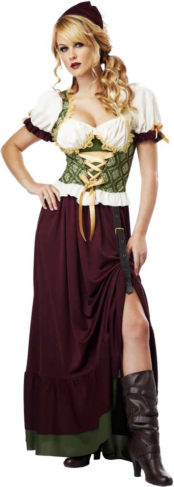 Sexy Medieval Voluptuous Renaissance Wench Girl Middle Ages Costume