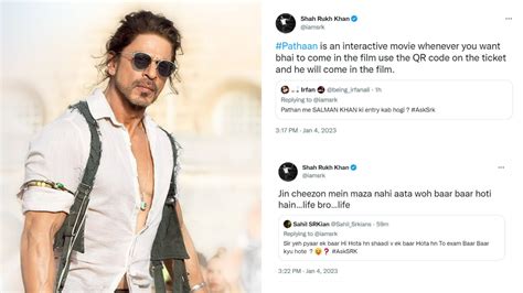 Asksrk Shah Rukh Khans Savage Reply To Fan Asking For ‘otp Deets About Salman Khans Entry