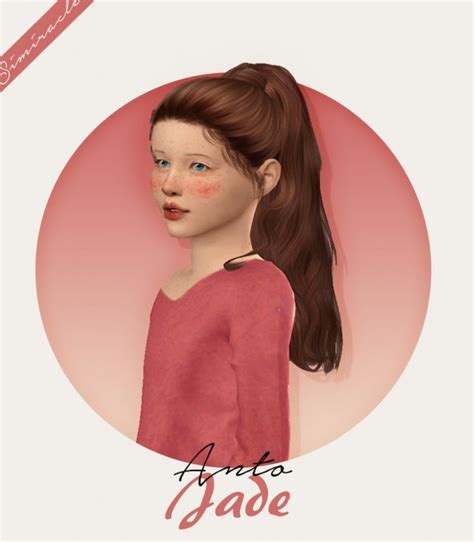 Anto Jade Hair Kids Version At Simiracle Sims 4 Updates