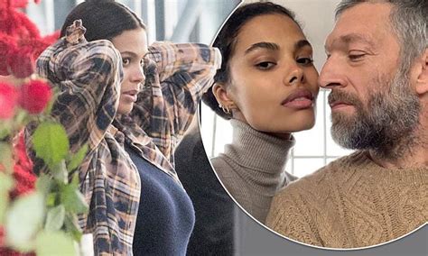 The clip shows the couple smiling and laughing as cassel kisses and holds kunakey's baby bump. Vincent Cassel's wife Tina Kunakey, 21, 'debuts baby bump ...