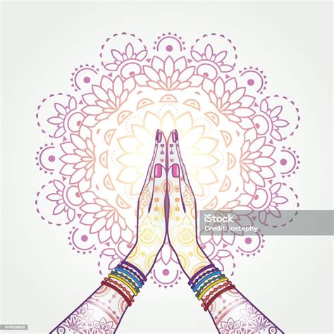 Namaste Decorated Stock Illustration Download Image Now Istock