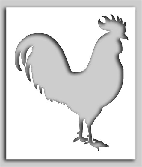 rooster 3 stencil sp stencils