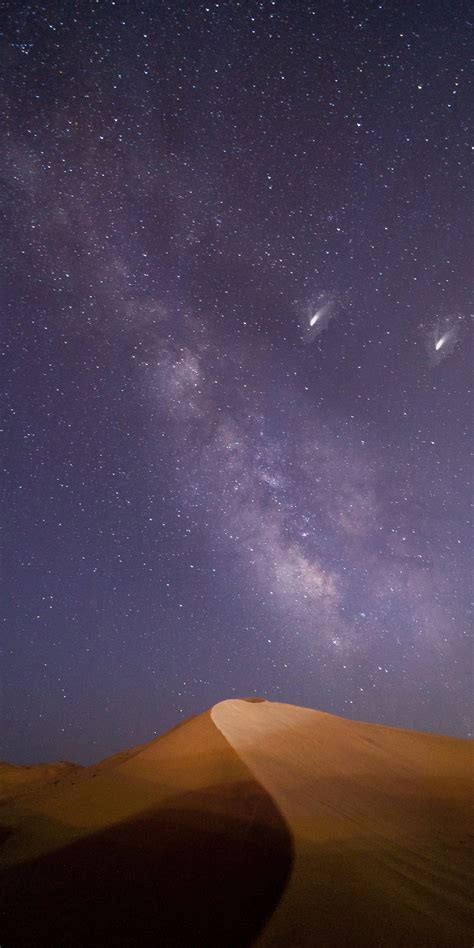 Download 1440x2880 Wallpaper Milky Way Desert Night Sky