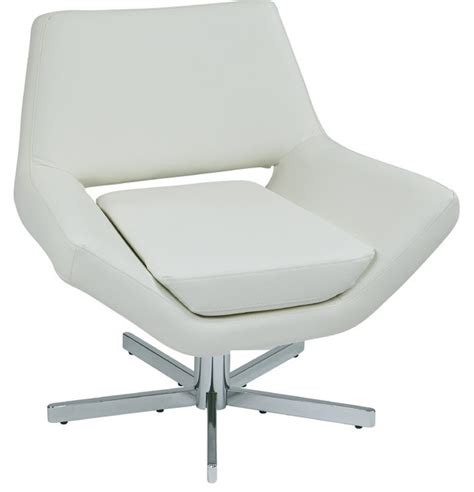 White Lounge Office Chair 