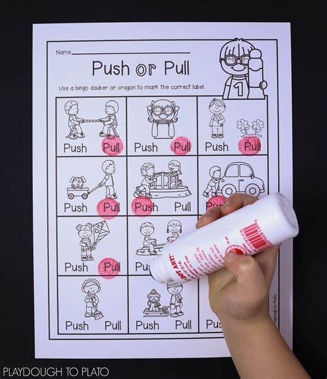 A force can be strong or weak. Force and Motion Activity Pack - Playdough To Plato