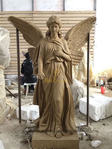Casting Bronze Life Size Angels Statue For Cemetery Decor
