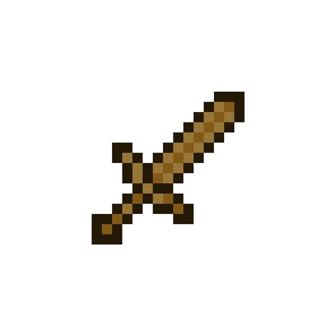 Pixilart Wooden Sword By Minecraft 1234