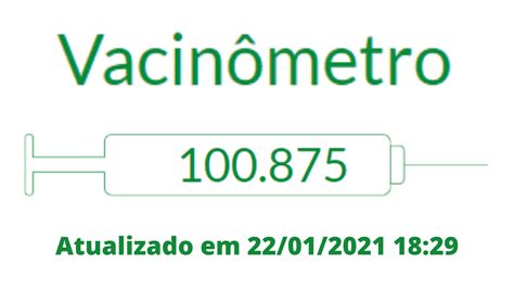 Consultado em 27 de junho de 2020. Vacinômetro: Estado de SP já tem mais de 100 mil vacinas ...