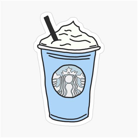 Blue Drink Starbucks Sticker For Sale By Stickersjess Blue Drinks