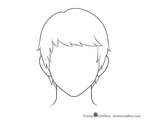 Hair Anime Drawing Easy Boy This Way It Can Be Drawn Quickly With