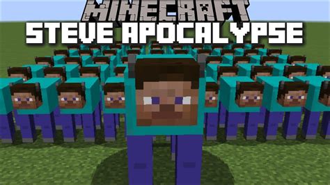 Minecraft Turning Every Mob In To A Steve Steve Mod Turns Everything