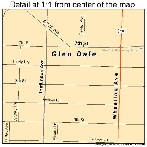 Glen Dale West Virginia Street Map 5431492