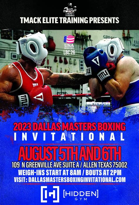 Upcoming Events Usa Masters Boxing