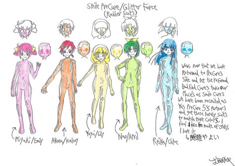 Smile Precure Glitter Force In Rubber Suits By A22d On Deviantart