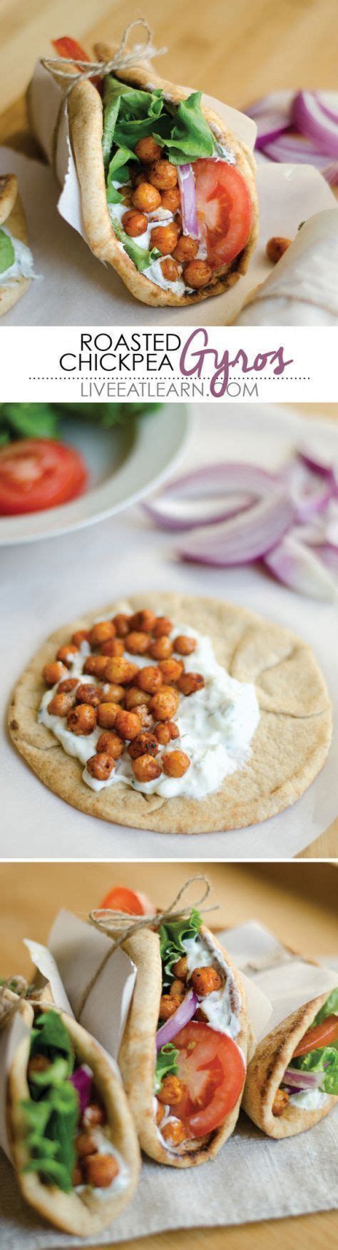 Roasted Chickpea Gyros Hearty Vegetarian With Vegan Options And Free