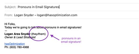 Adding Your Pronouns To Your Email Signature Should You