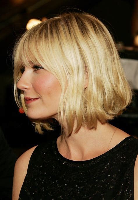 Blonde Bob Hairstyles Cool Hairstyles Blonde Hair Blonde Bangs Celebrity Hairstyles Cabelo