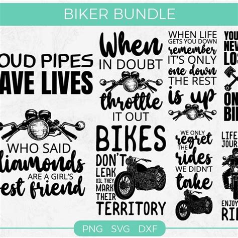 Motorcycle Svg Bundle Biker Svg Motor Bike Sayings And Etsy