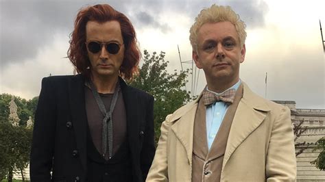 David john tennant is a scottish actor. Our First Look at David Tennant and Michael Sheen in Good ...