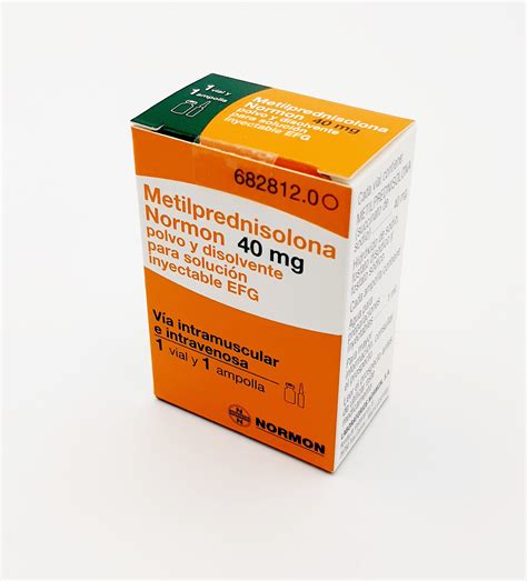 Metilprednisolona Normon Efg 40 Mg 1 Vial Polvo Para Solucion