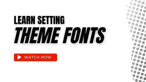 How To Change Theme Fonts In Microsoft Office Word Document Youtube
