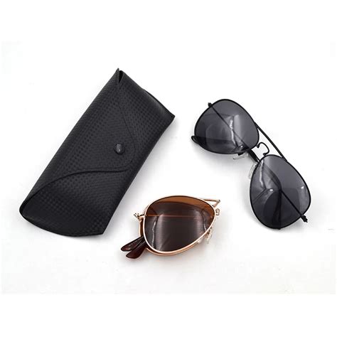 Black Folding Polarized Pilot Sunglasses Women Men Shade Glasses Unisex Foldable Spectacles