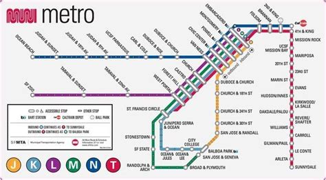 How To Ride Muni Metro Map Metro Map Transit Map San Francisco
