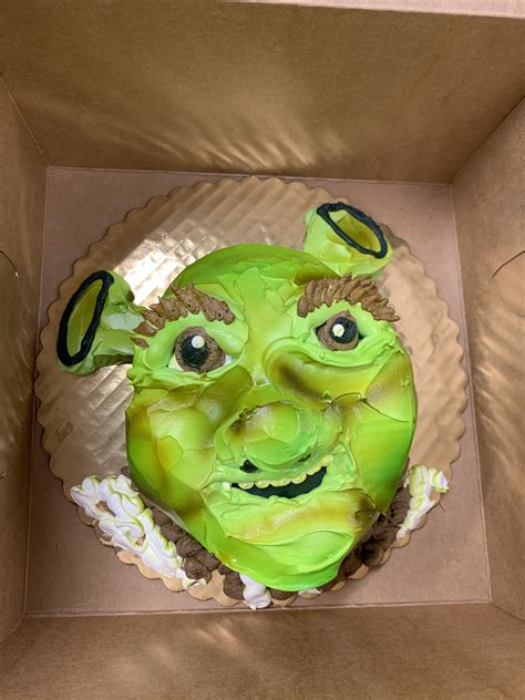 Forever After Shrek Birthday Cake