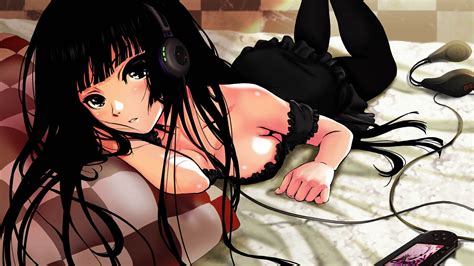 Sexy Anime Girl Wearing Headphones Imgur