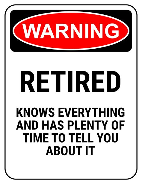 Funniest Retirement Gag Ts Free Printables And