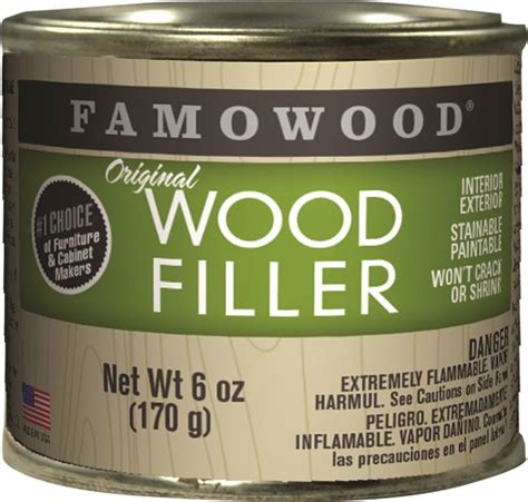 Eclectic Famowood Original Solvent Based Wood Filler 6 Oz Can