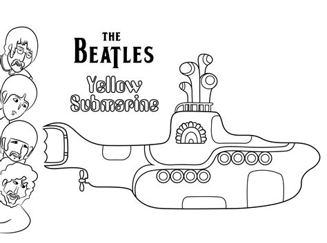 400 x 400 png 142 кб. Desenho de The Beatles Yellow Submarine para colorir ...