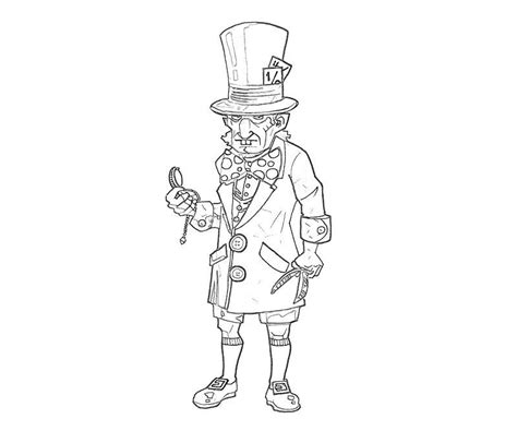 Alice in wonderland coloring page,printable coloring pages,queen of heart,mad hatter,instantant download,adult coloring. Mad Hatter Coloring Pages - Coloring Home