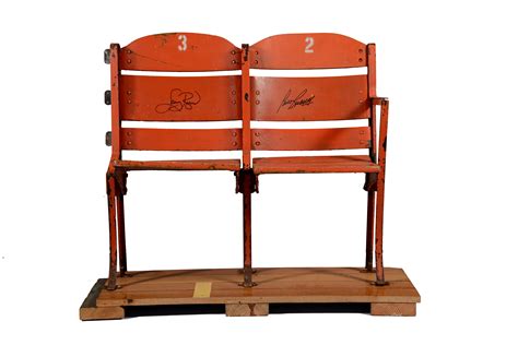 Lot Detail Pair Of Boston Garden Seats Signed By Bill Russell And