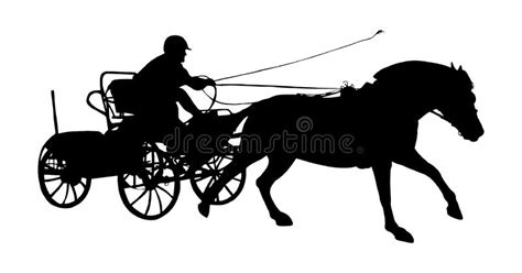 Driving Horse Silhouette Stock Illustration Illustration Of Equestrian