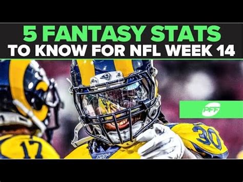 Use the world's most powerful predictive fantasy football algorithm to increase your squad value and improve your performance. 5 fantasy football stats to know for Week 14 | PFF - YouTube