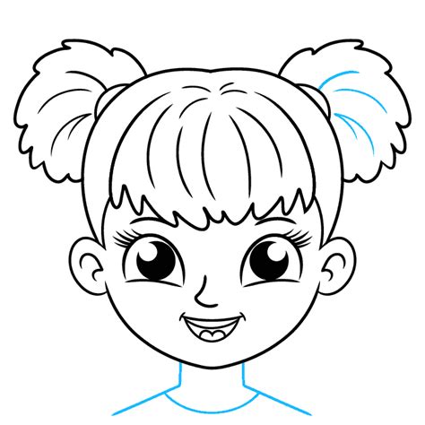 How To Draw A Girl Face Really Easy Drawing Tutorial
